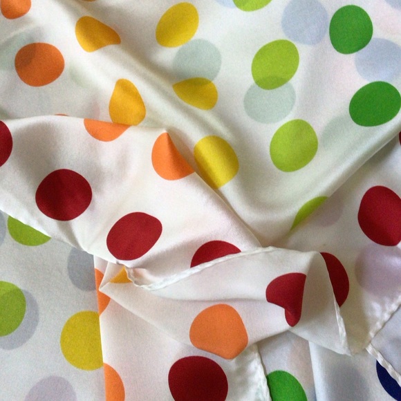 Beautiful handmade silk scarf, new, 68”x24” - Picture 2 of 7